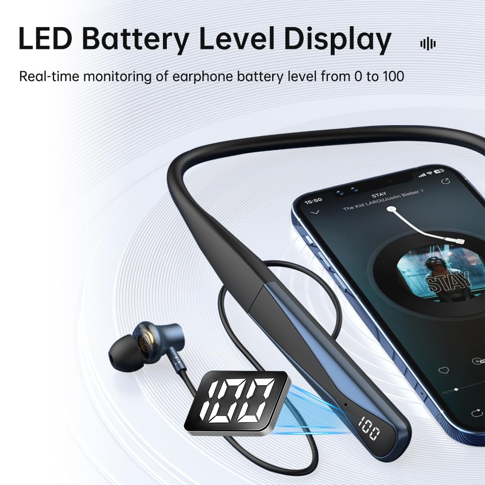 YUEPOOL A18 ergonomic neckband and soft earbuds