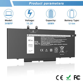 YUERYE 3HWPP compatibility chart demonstrates broad model support for Latitude and Precision.