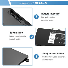 YUERYE 3HWPP battery side profile highlights slim form for portable use.