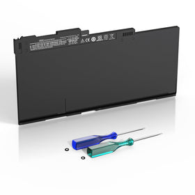 YUERYE CM03XL battery front view, a compact replacement for reliable laptop power.