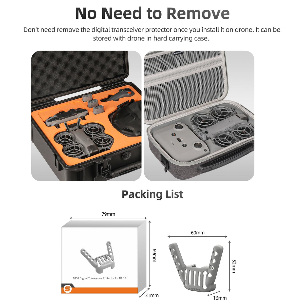 Yufeizi stored in carry case showing compact case-friendly design