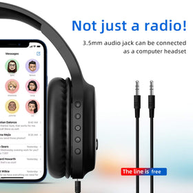 YUFFUN AUX jack use enables listening with weak FM signals.