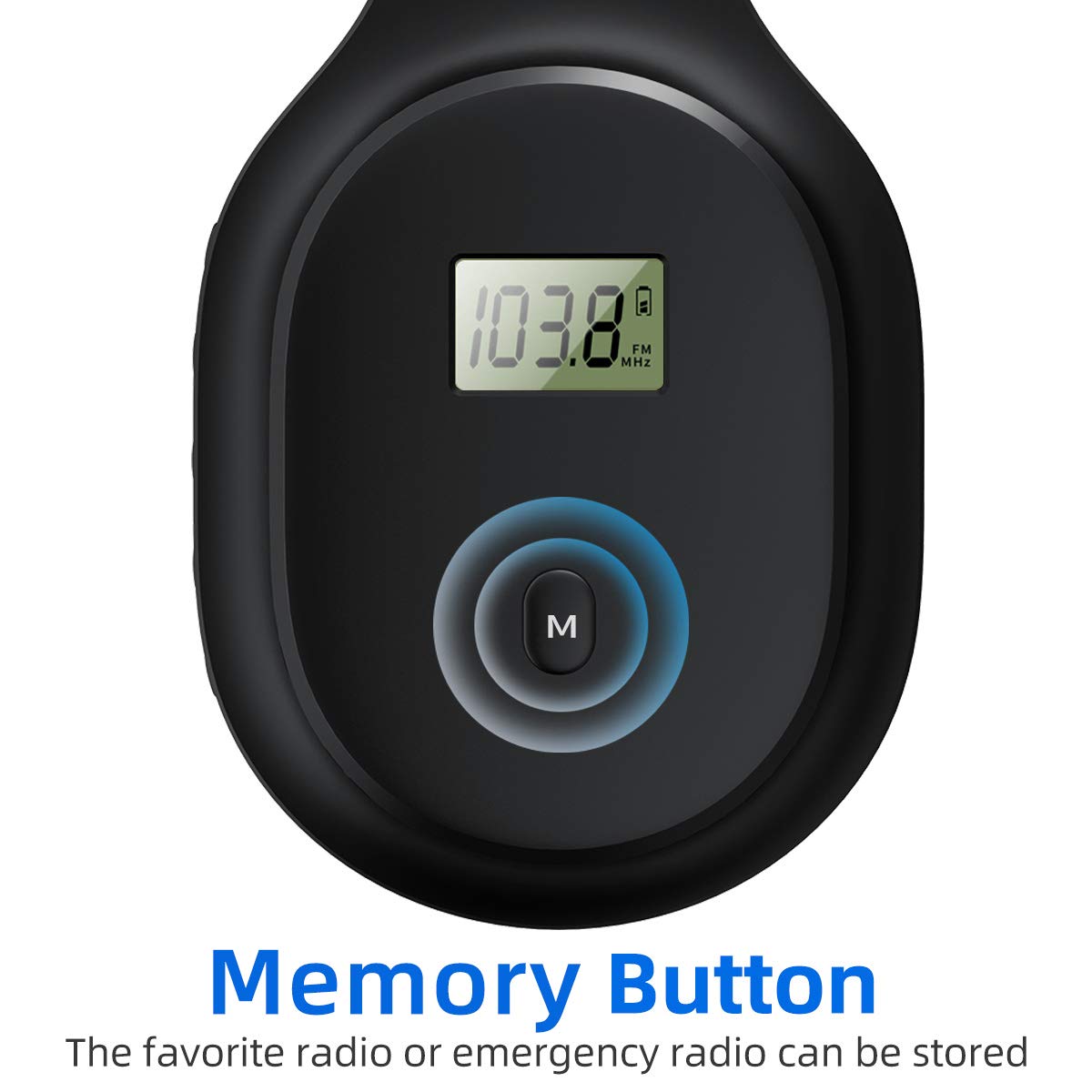 YUFFUN FM receiver display highlights quick station access.