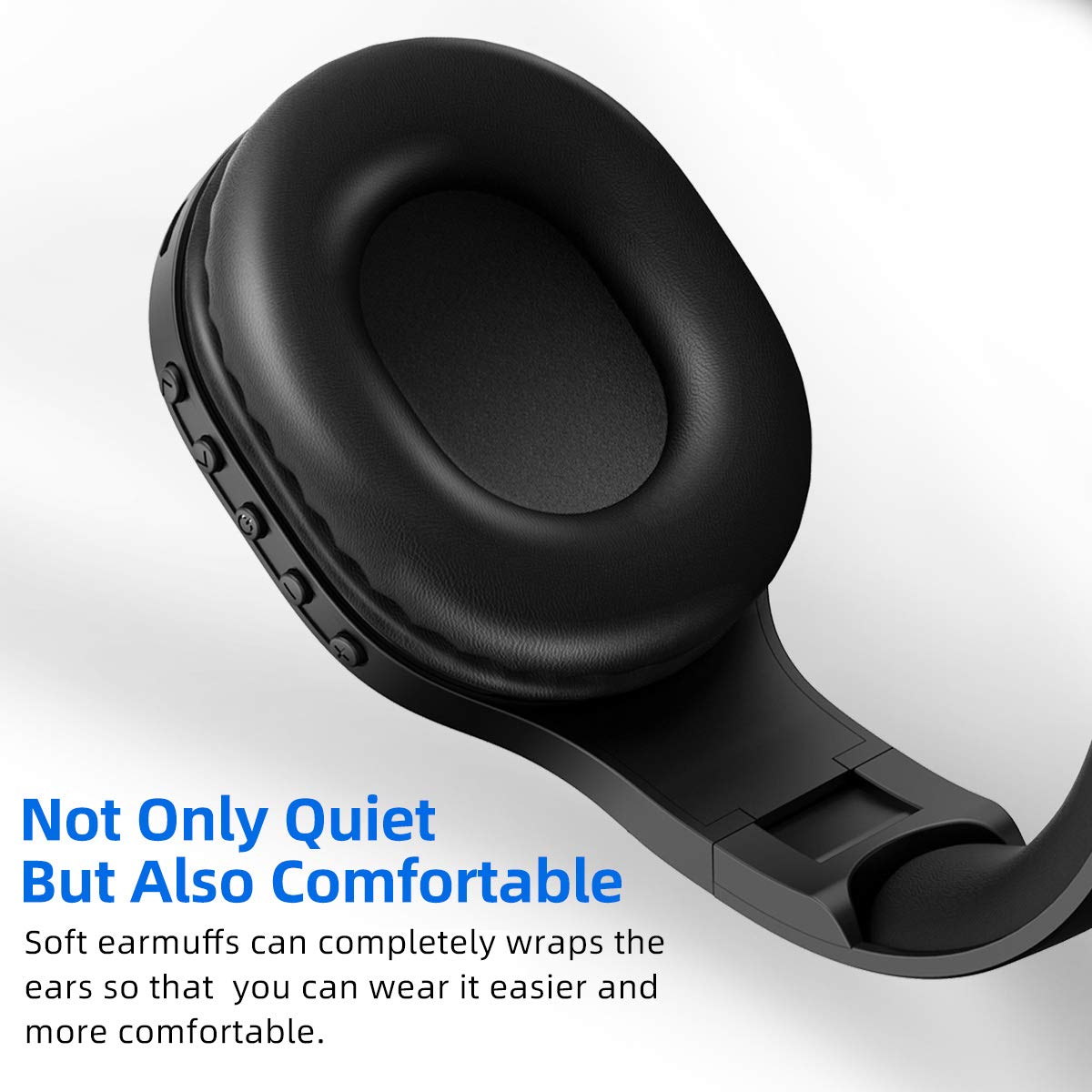 YUFFUN noise‑isolating earcups protect hearing outdoors.