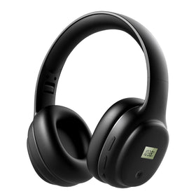 YUFFUN portable FM radio headphones front view with comfortable headband for everyday listening