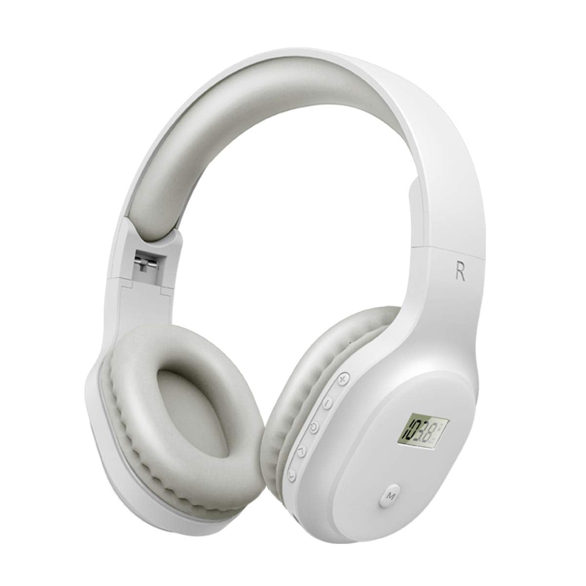 YUFFUN rechargeable FM radio headphones on the go for outdoor listening