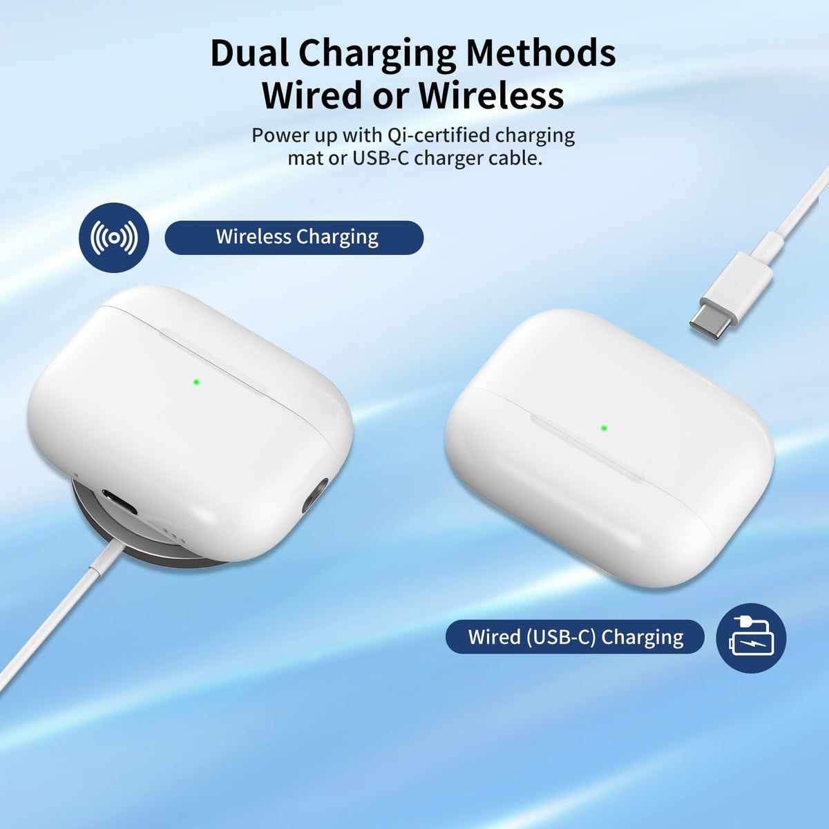 Yugcheal case placed on Qi pad demonstrating wireless charging ease