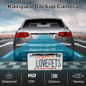 YUGUANG night vision with LED lights for clear rear view.
