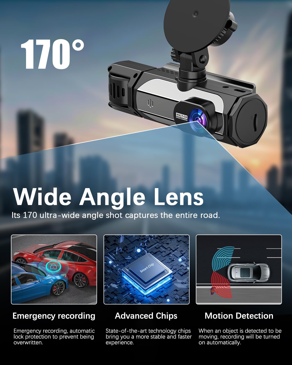 YUINWEN cabin camera with IR LEDs showing benefit of clear interior recording