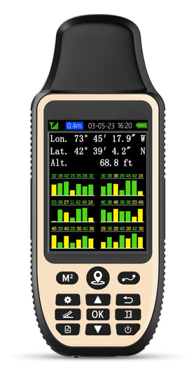 YuisyNie ZL660 handheld GPS with 6 satellites for fast field positioning.