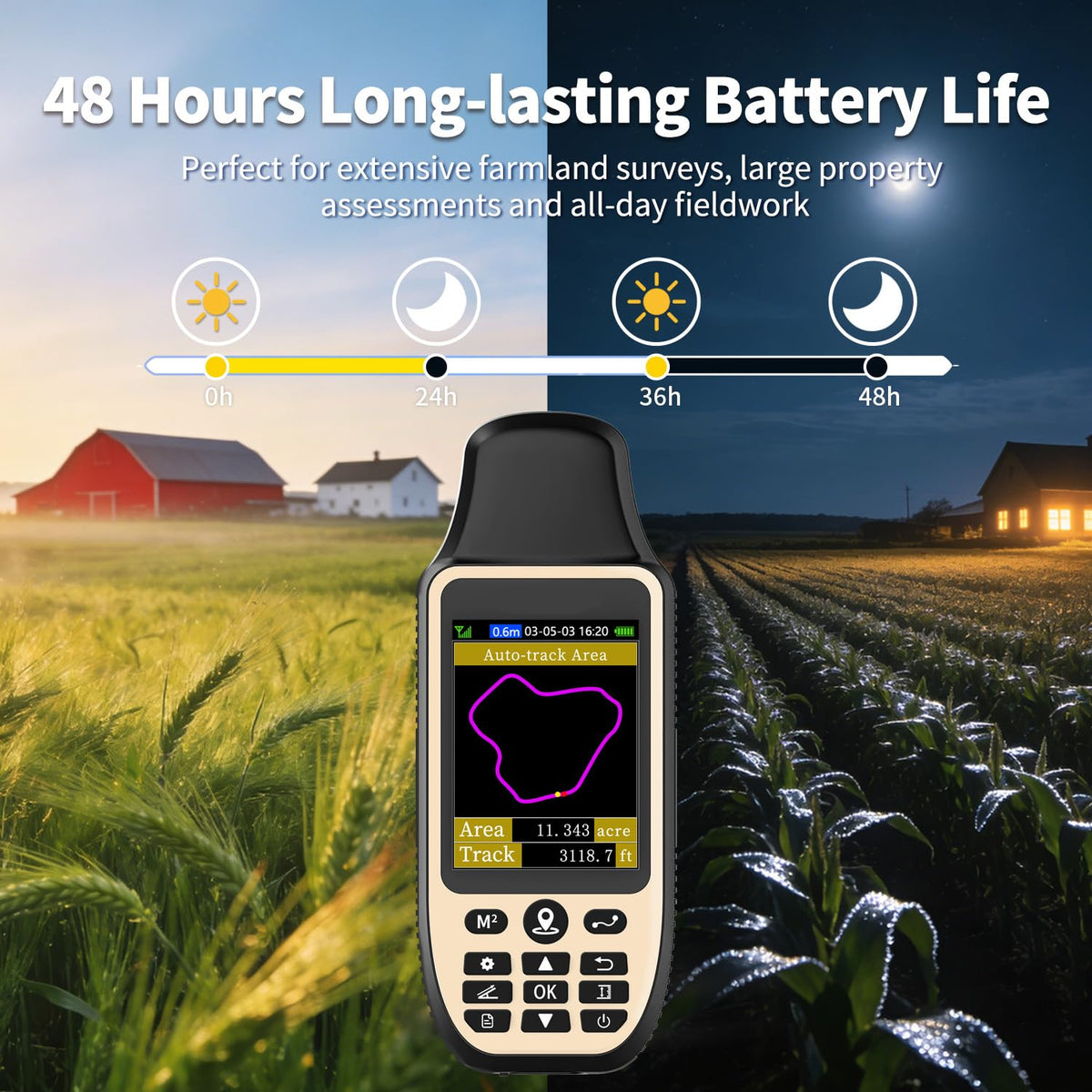 YuisyNie ZL660 save coordinates feature lets you map positions for later review.