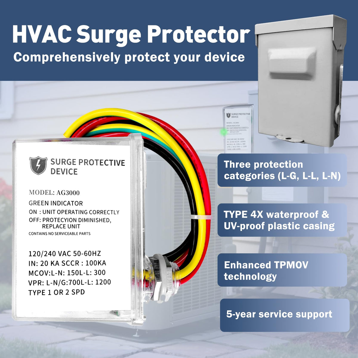 YUKGAMS enclosure detail close-up highlighting Type 4X UV-resistant plastic for outdoor reliability