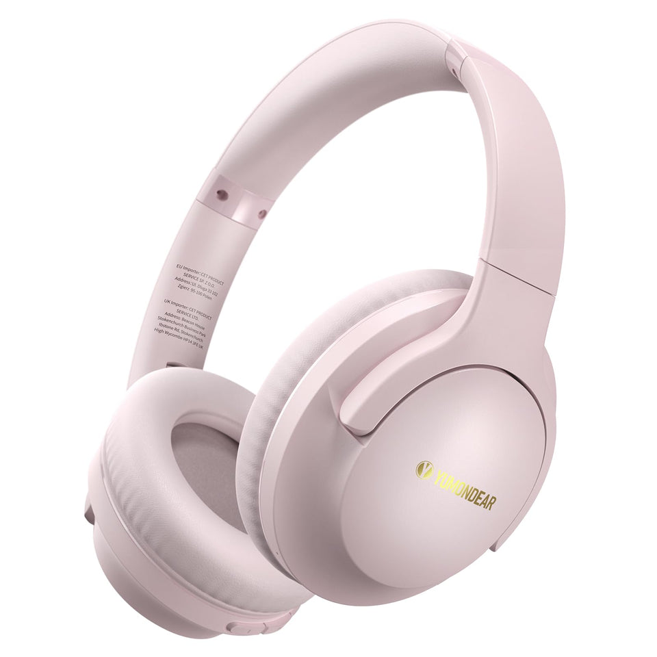 YUMONDEAR over-ear headphones with 80 hour battery for extended travel