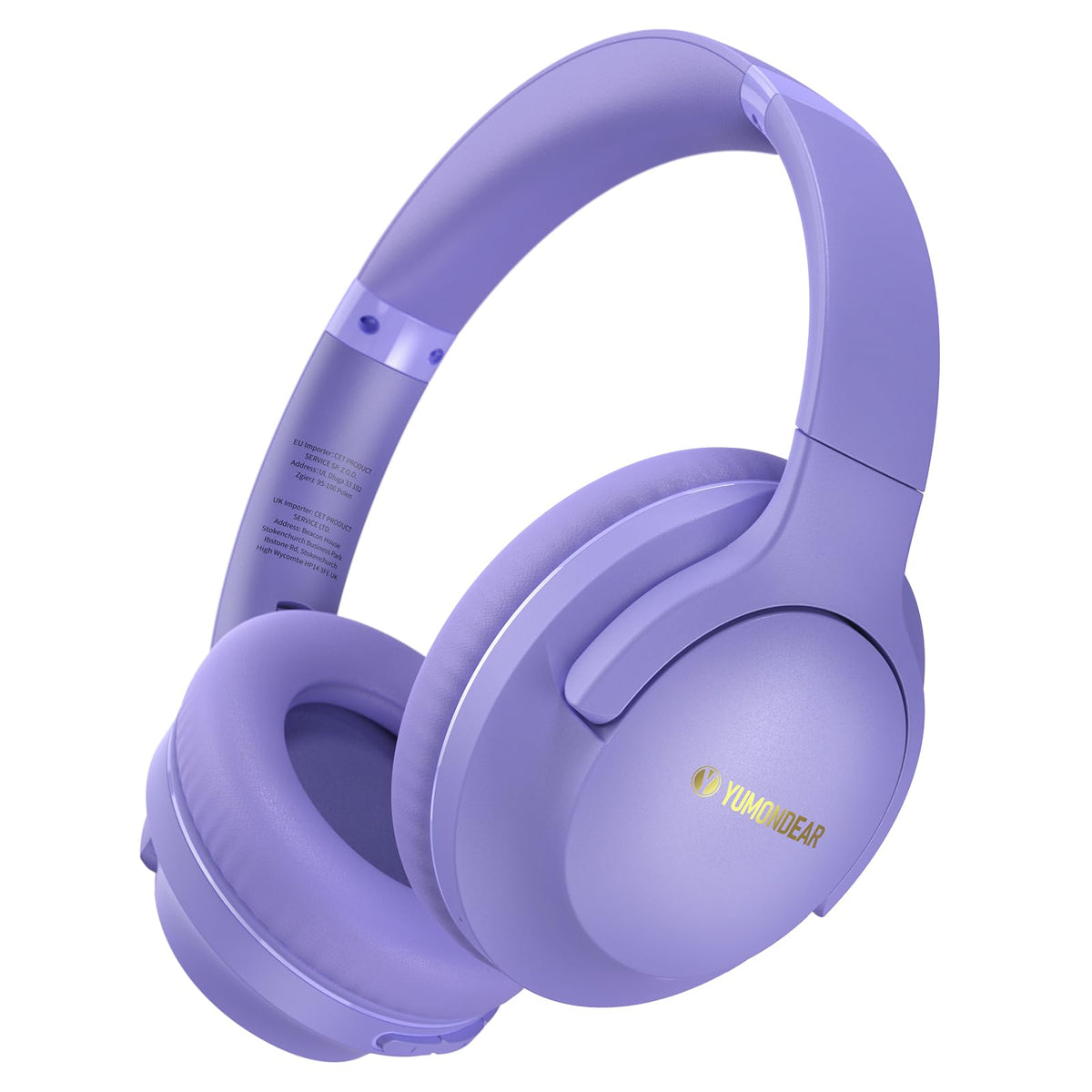 YUMONDEAR over-ear headphones with 80-hour battery ideal for long travel sessions.