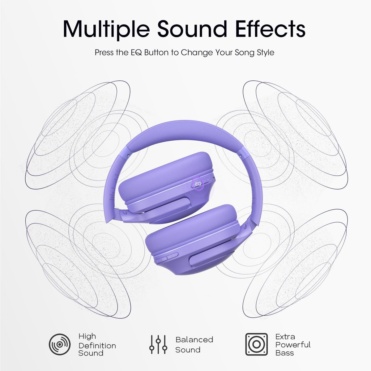 YUMONDEAR wireless over-ear headphones delivering reliable Bluetooth connectivity for uninterrupted music.