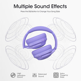 YUMONDEAR wireless over-ear headphones delivering reliable Bluetooth connectivity for uninterrupted music.