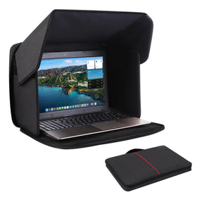 Yumt front view with hood attached for bright-sun readability