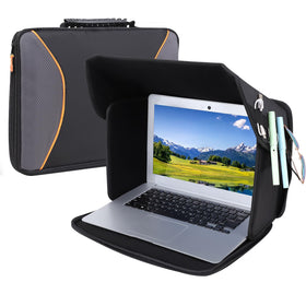 YUMTIM front view open hood showing reduced glare and clearer screen