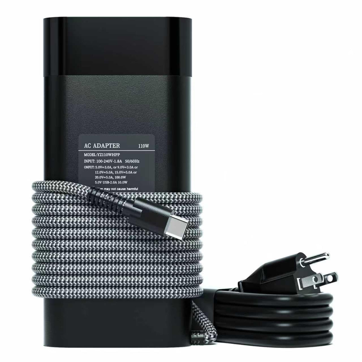Yuncaiiz 110W USB-C charger in compact design for easy on-the-go power