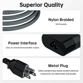 Yuncaiiz 110W USB-C charger travel-ready setup powers laptops anywhere with a single plug