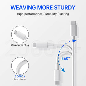 Yuncaiiz USB-C cable connected to laptop for efficient on-the-go power.