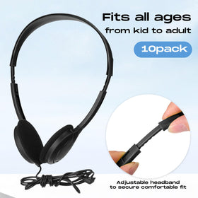 Yunsailing bulk headphones in a group learning setup for multiple students.
