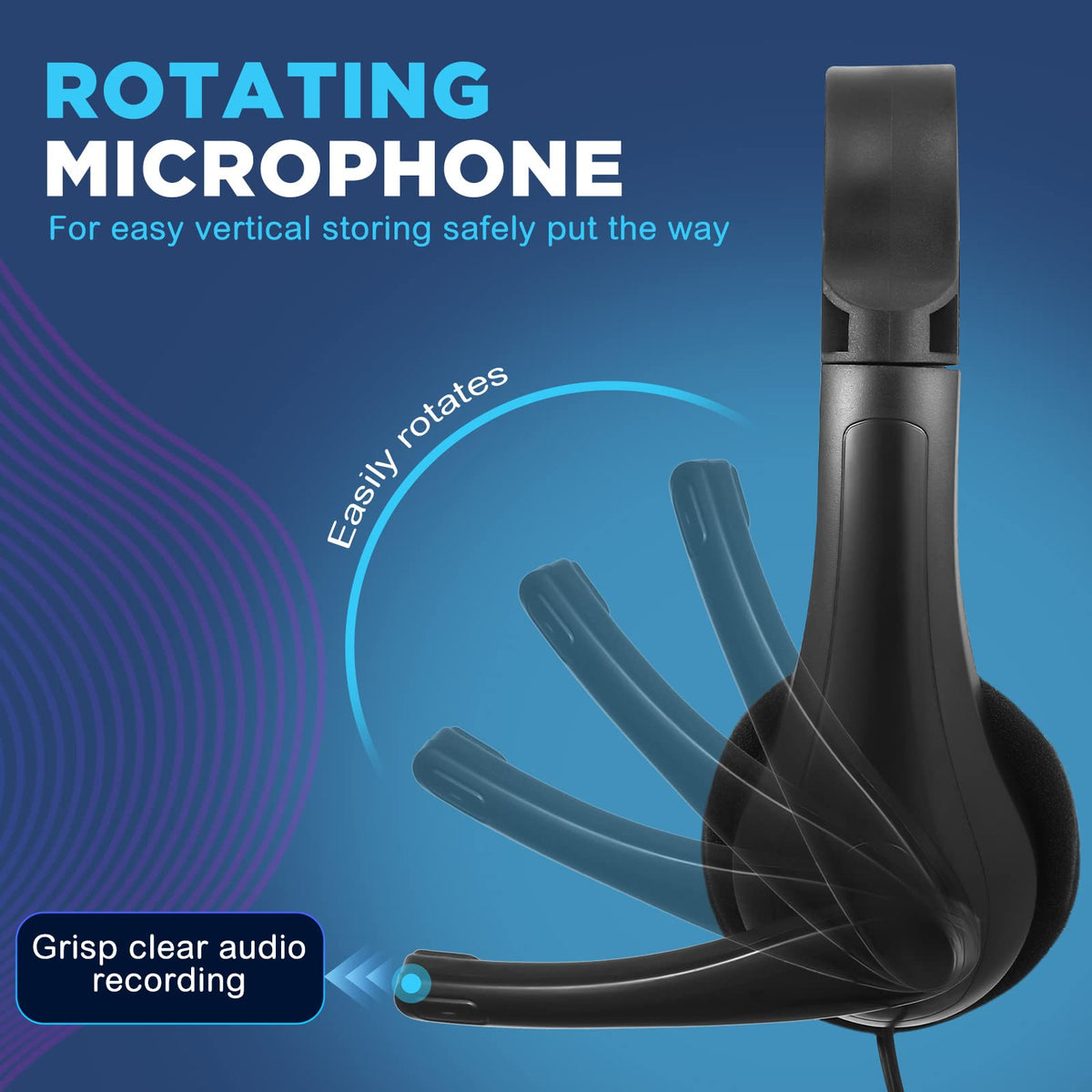 Yunsailing 1.5m PVC cable and 3.5mm jack showing universal device compatibility