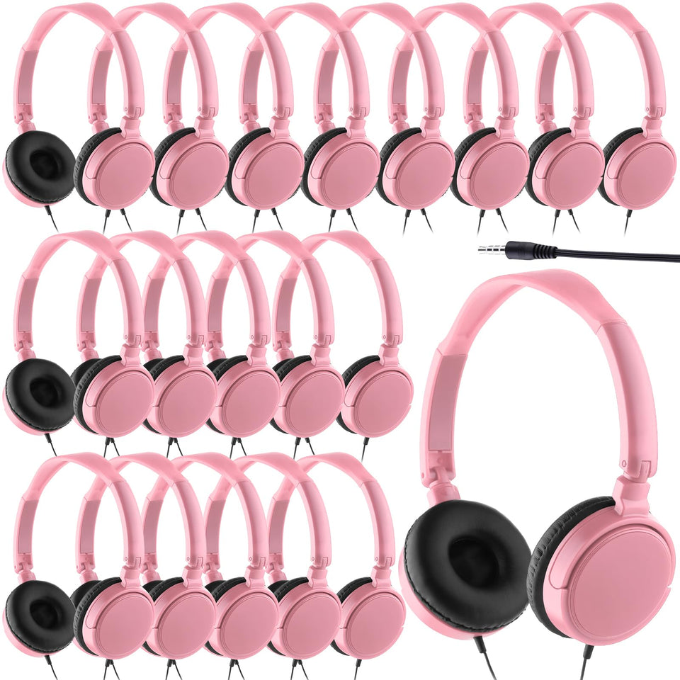 Yunsailing pink headset front view showing compact design and fast distribution benefit