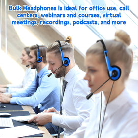 Yunsailing bulk 30 headsets individually bagged ready for quick distribution
