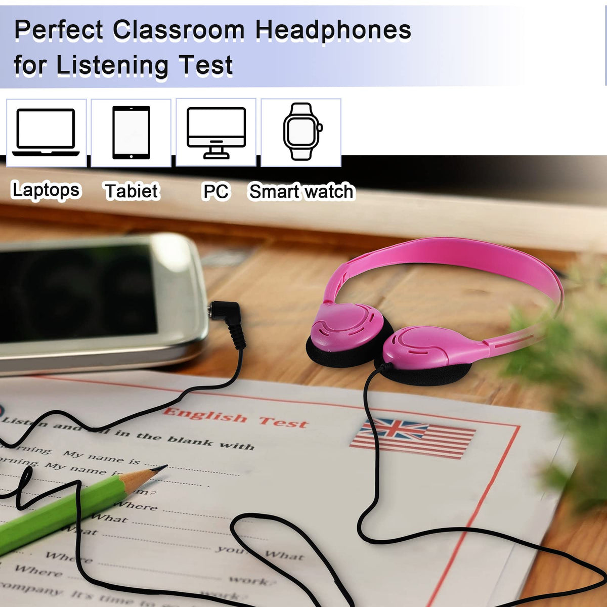 Yunsailing headsets in classroom use illustrating easy sharing and clean handout advantage