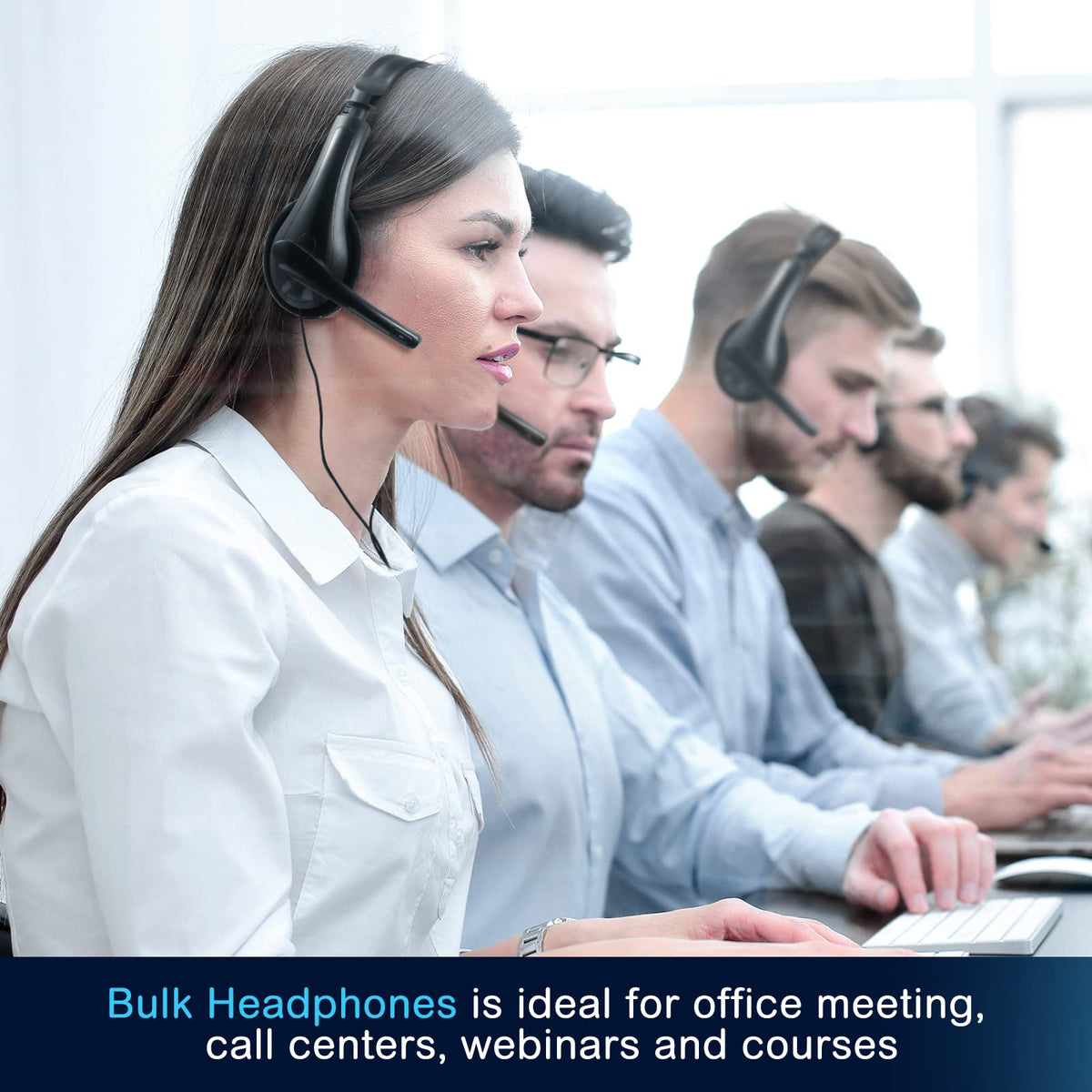Yunsailing headset beside textbook showing size and student-friendly scale