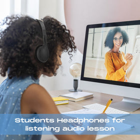 Yunsailing soft ear pads provide comfortable listening during extended study.