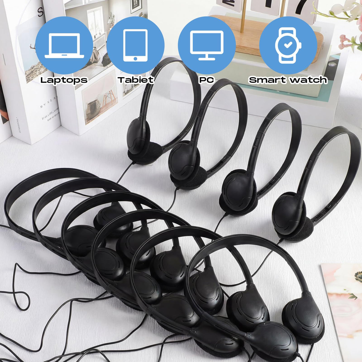 Yunsailing 3.5 mm plug compatibility with laptops and tablets.