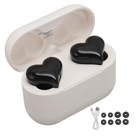 Yunseity heart earbuds ideal for travel, sport, or date night