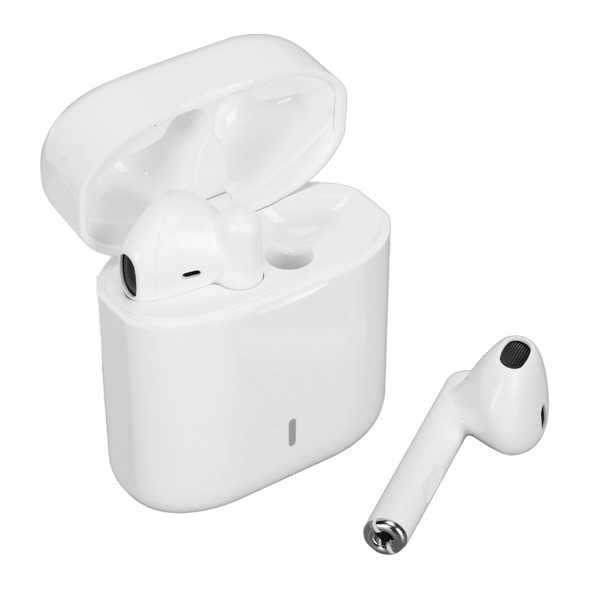 Yunseity V77 noise-cancelling earbuds in charging case for portable listening