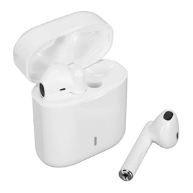 Yunseity V77 noise-cancelling earbuds in charging case for portable listening