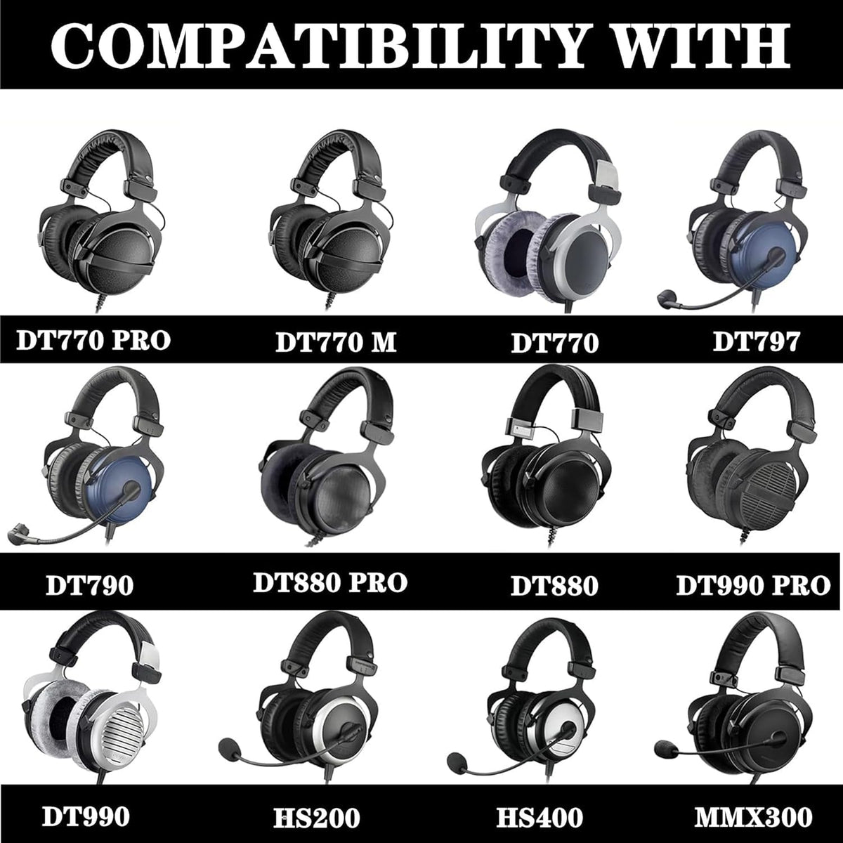 YunYiYi velvet memory foam earpads provide plush comfort and longevity