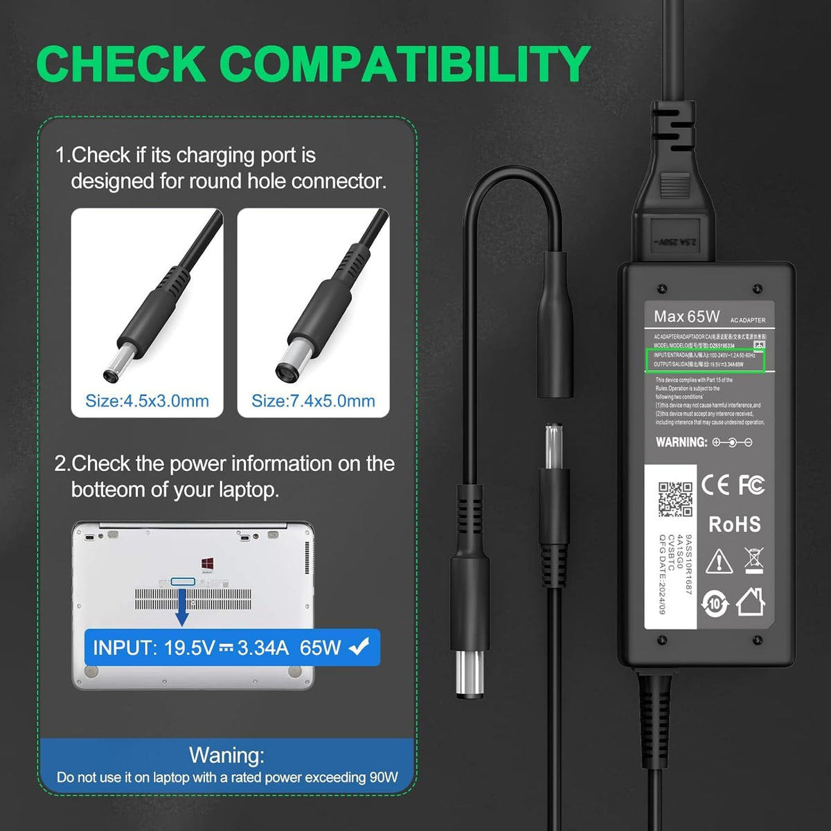YURCIPWE Travel-ready charger for home, office, and beyond.
