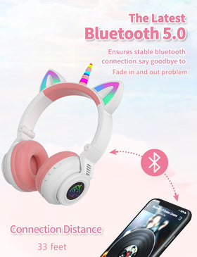 YUSONIC 40mm drivers deliver clear, balanced sound suitable for kids' music and videos