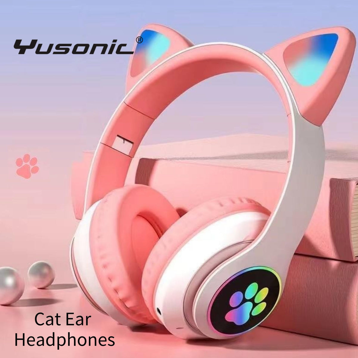 YUSONIC folded headset compact for travel and easy storage benefit
