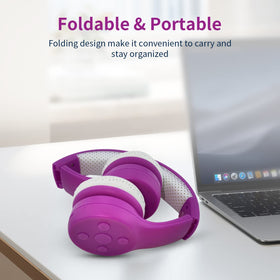 YUSONIC 30mm drivers deliver clear sound for music and learning apps.