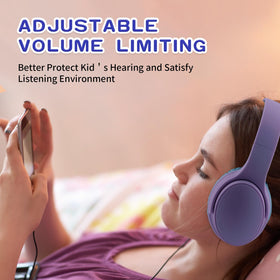 YUSONIC E6 purple built-in microphone for classroom calls and online learning