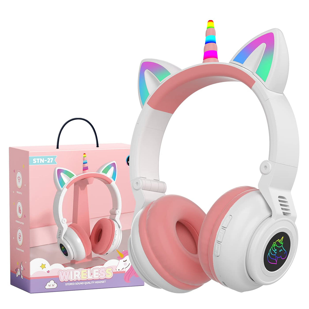 YUSONIC headphones compatible with tablets, laptops, and smartphones for versatile use