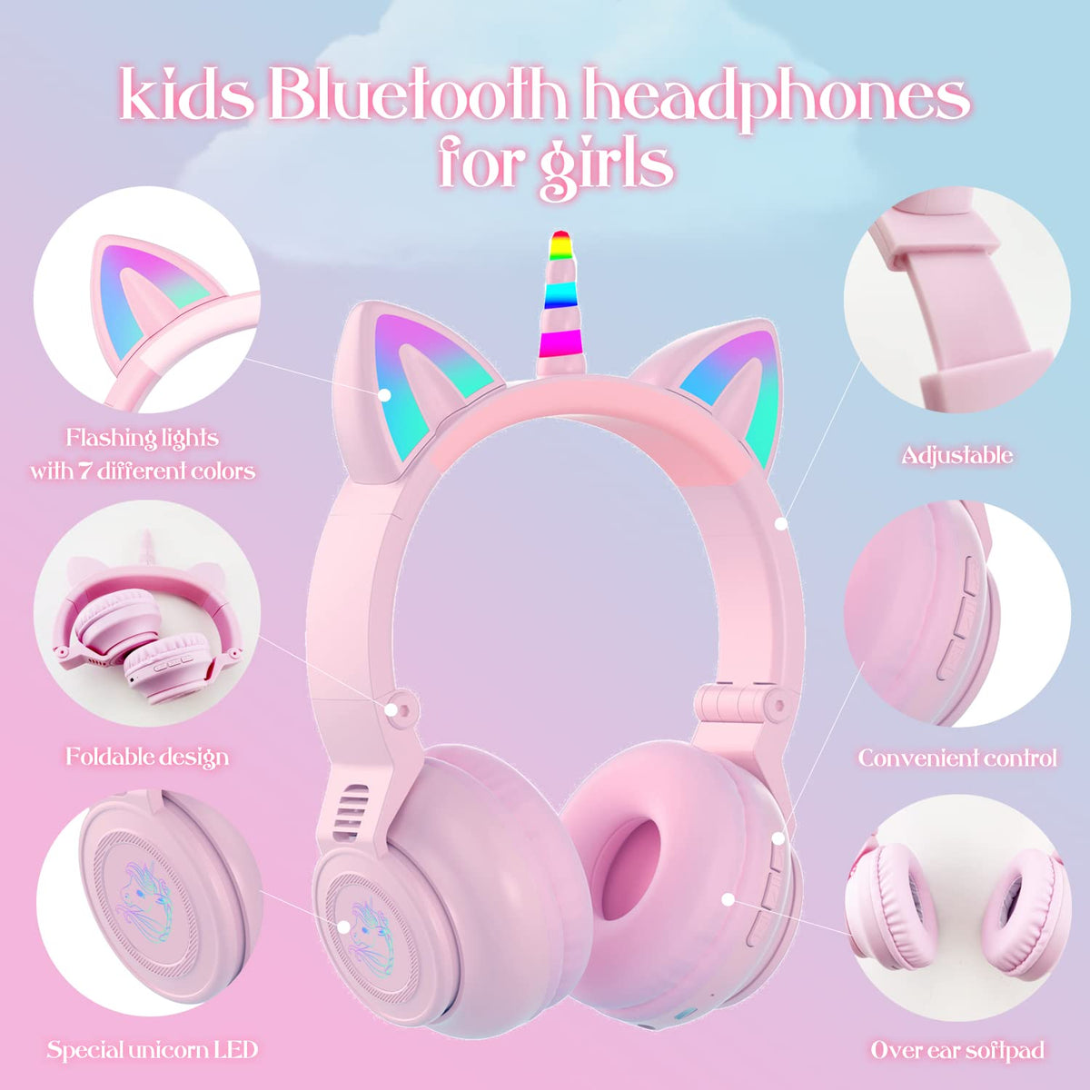 YUSONIC cushioned earpad close-up showing soft comfort for long wear