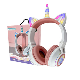 YUSONIC unicorn horn LED close-up highlights playful lighting benefit