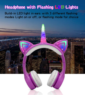 YUSONIC kid wearing headphones showing proper fit and safe listening