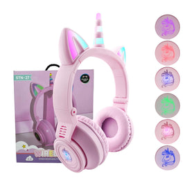 YUSONIC gift-ready packaging showing presentable unicorn headphones for birthdays