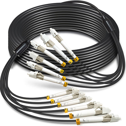 YUTIANHOME 30m OM3 fiber patch cable with rugged TPU jacket for rugged outdoor use