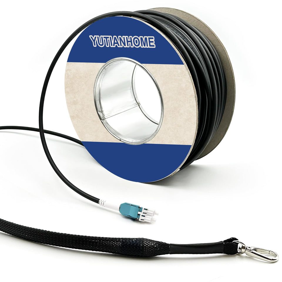 YUTIANHOME OD-5mm outdoor armored fiber cable with pulling eye enables safer installations.