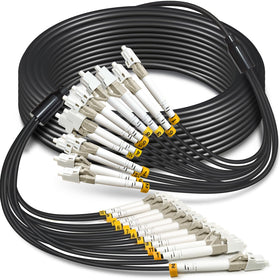 YUTIANHOME 12-core OM3 armored fiber cable exterior for rugged outdoor use.